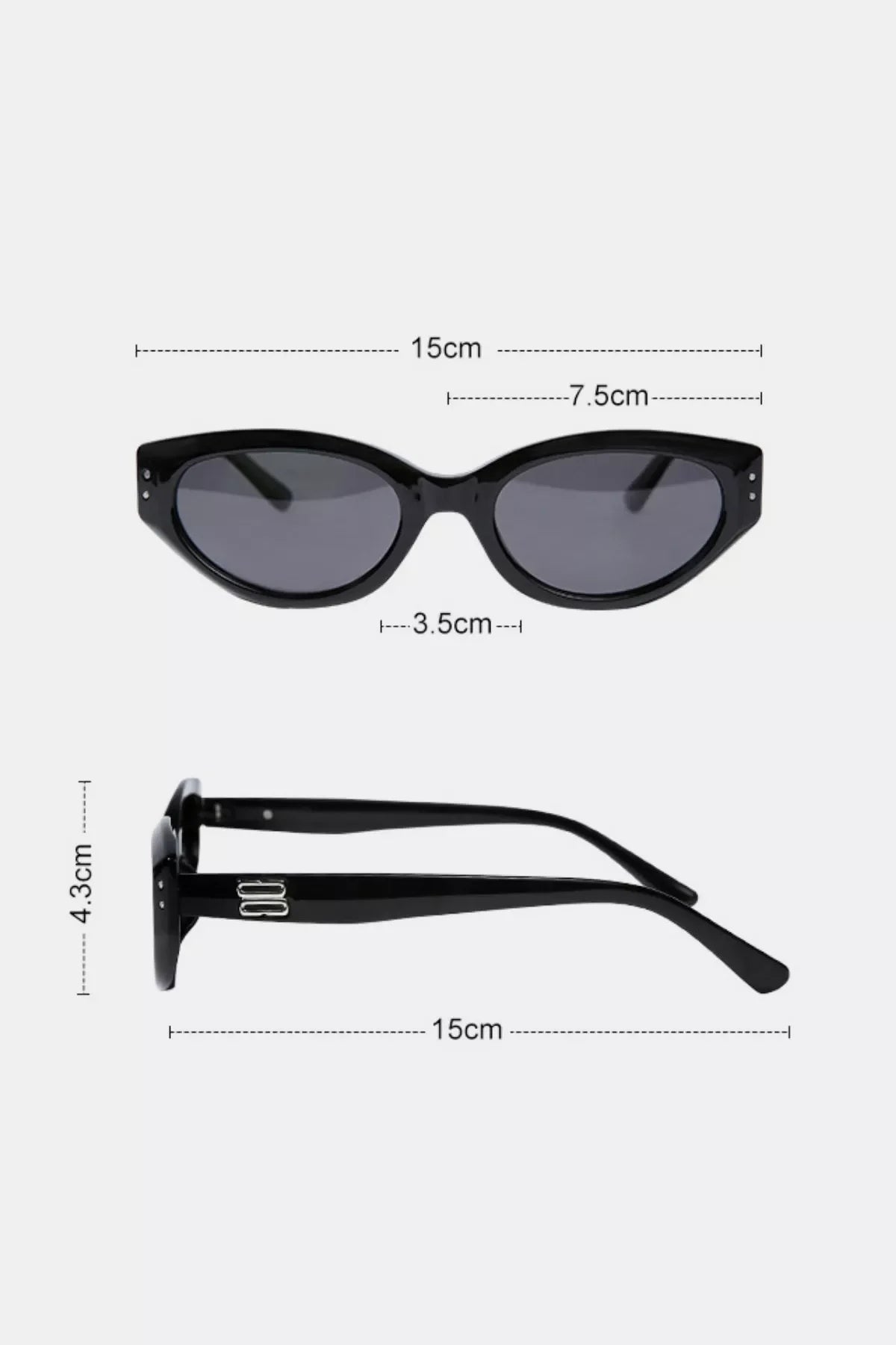 Retro Oval Frame Sunglasses
