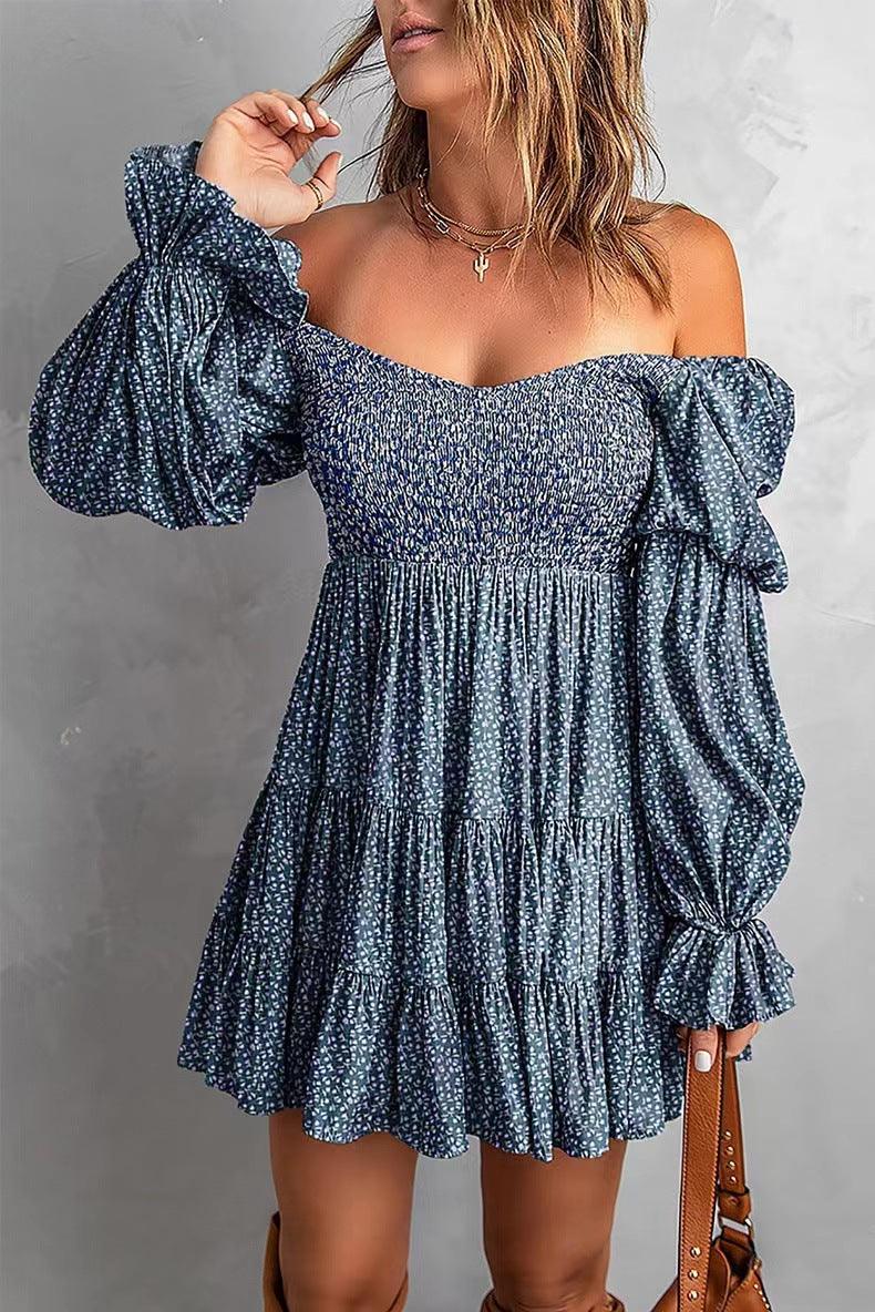 Flirty Puff Sleeve A-Line Dress | Spring & Summer Strapless Dress