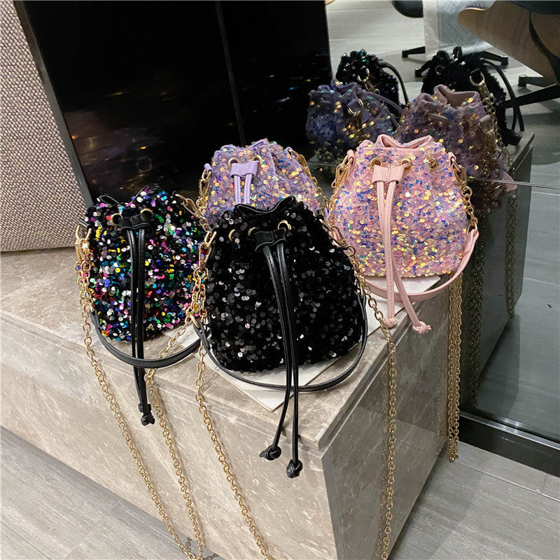 Sequins Cute Mermaid  Female Shoulder Messenger Bag