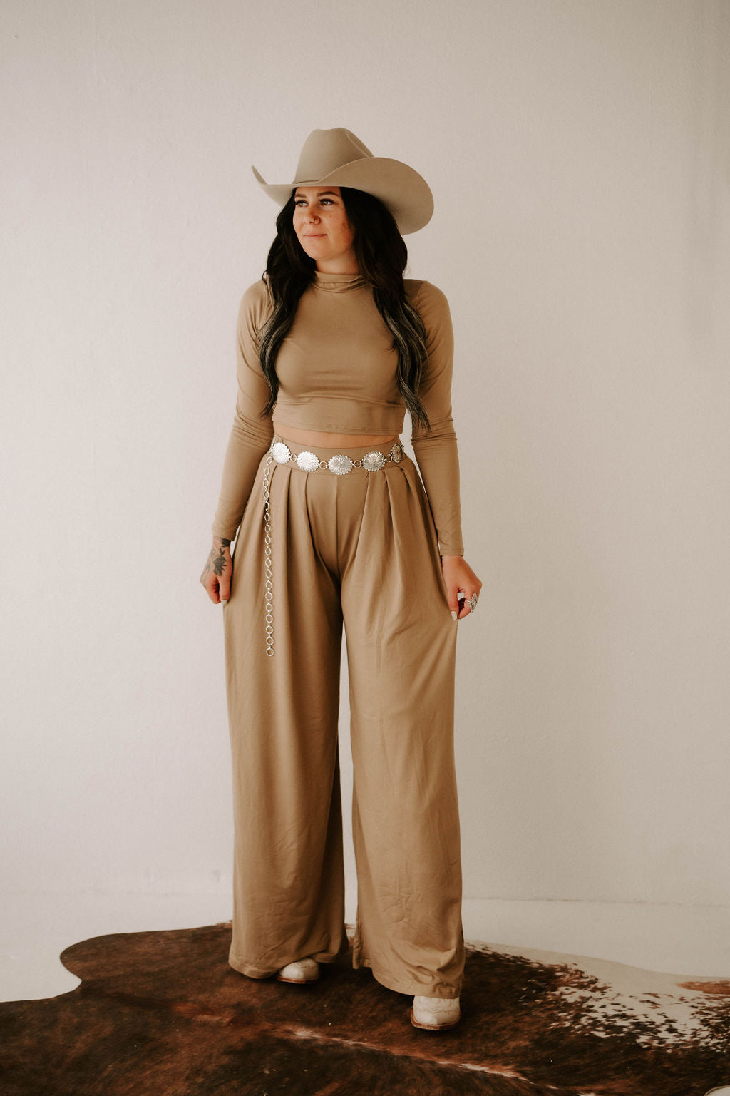 Catalina's Taupe Pant Set
