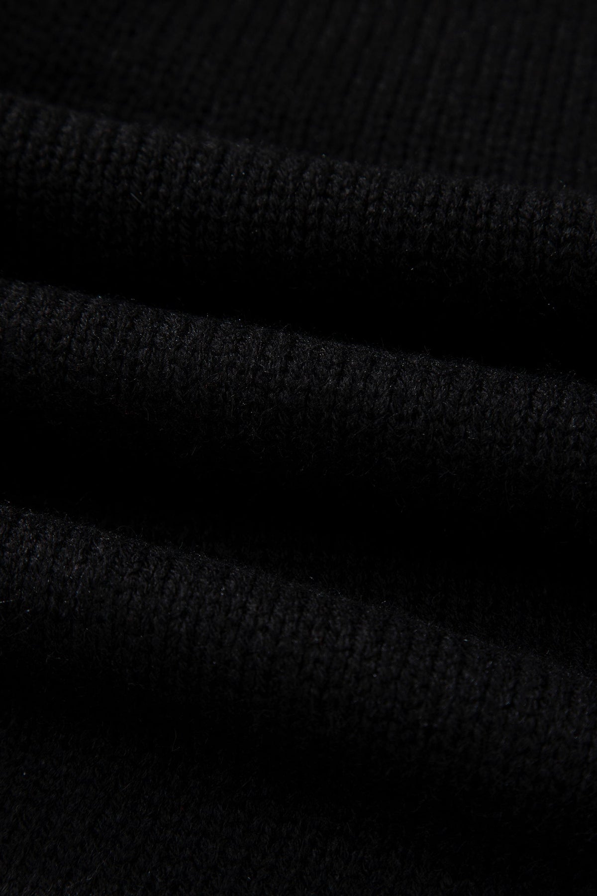 Black Bow Backless Bubble Sleeve Sweater