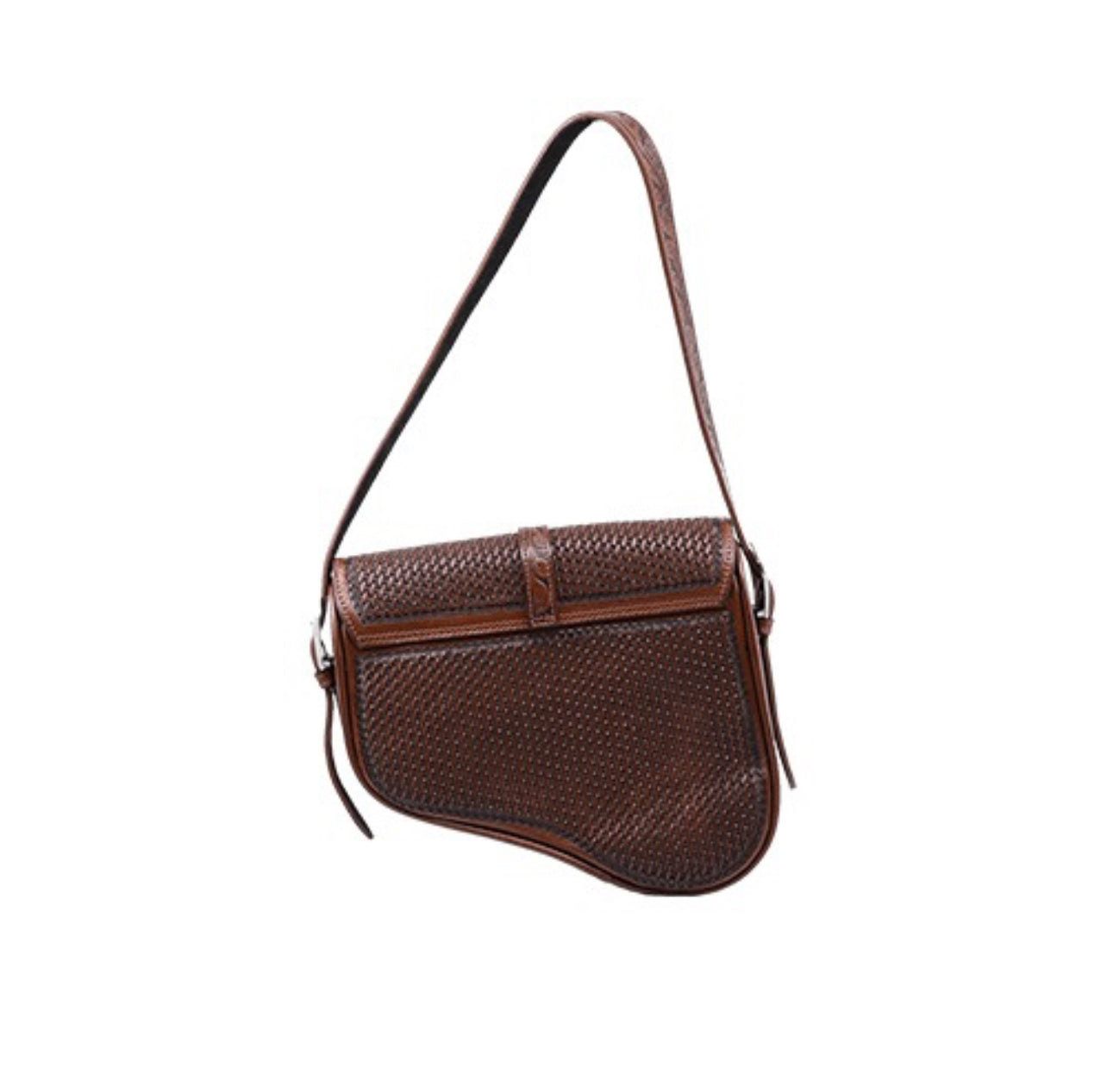 Genuine Hand-Tooled Leather Saddle Bag “MEDIA LUNA” – Western Cowgirl Purse