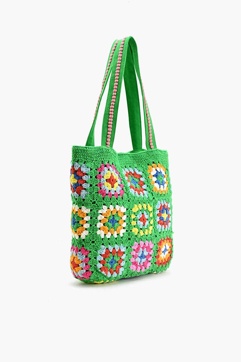 Rooted Radiance Crochet Tote