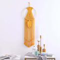 Boho Macrame Wall Hanging – Cotton Woven Tassel Tapestry Room Decor