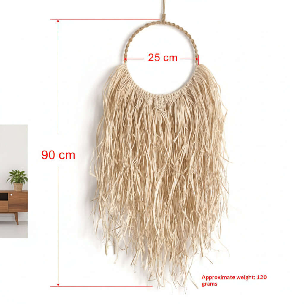 Boho Macrame Wall Hanging Rustic Cotton Tapestry Home Decor