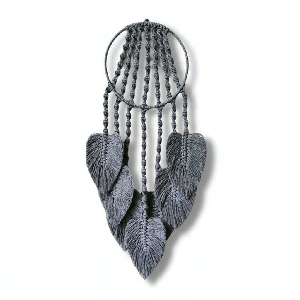 Boho Macrame Wall Hanging – Woven Cotton Tapestry Home Decor