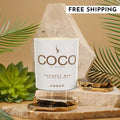 Amber Natural Coconut Apricot Wax Candle