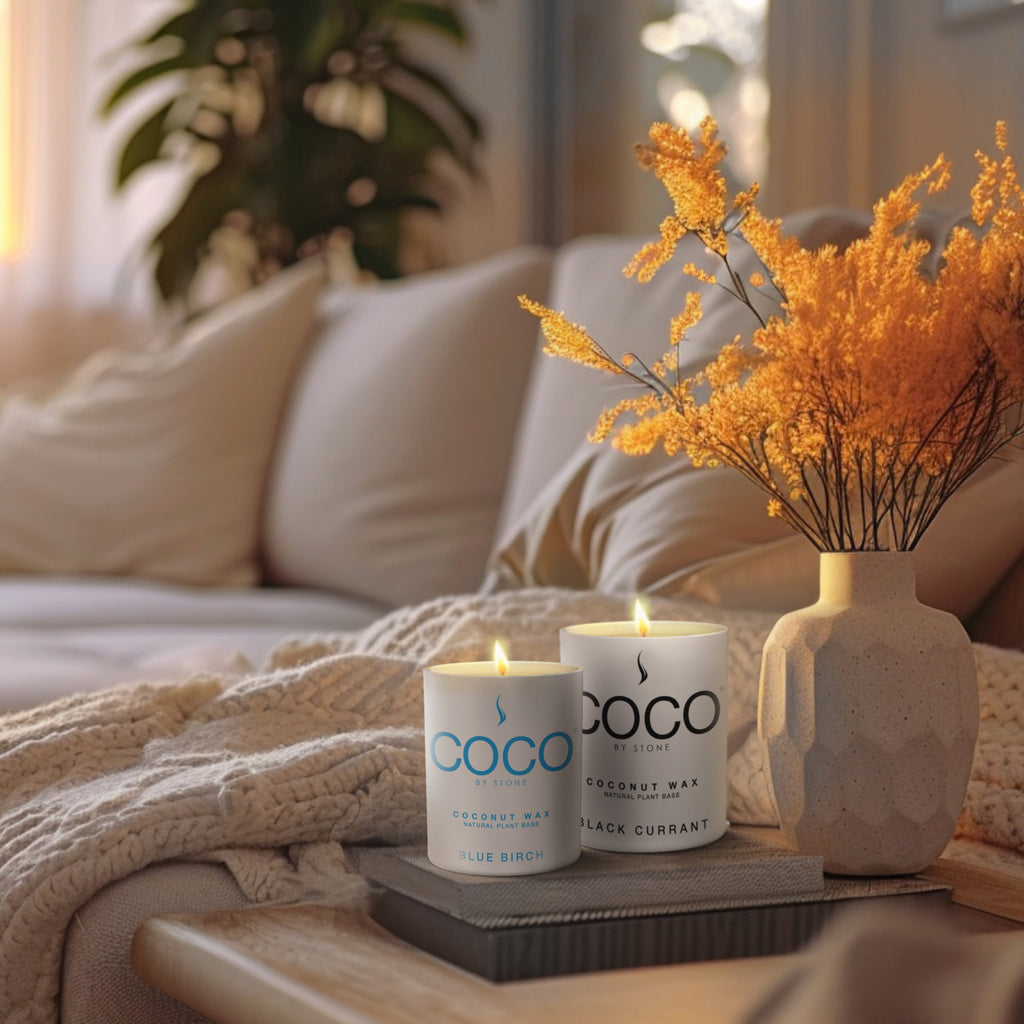 Amber Natural Coconut Apricot Wax Candle