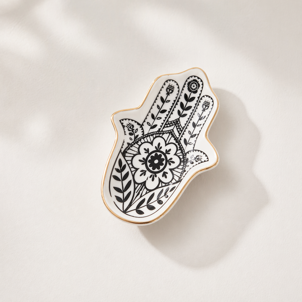 Sacred Hamsa Trinket Tray