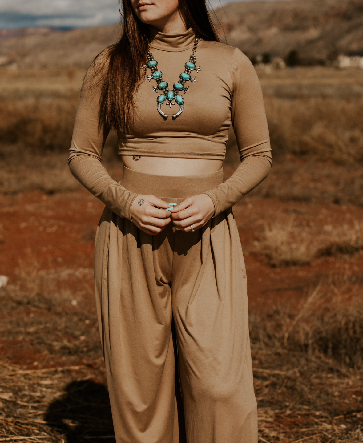 Catalina's Taupe Pant Set