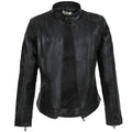 Black Leather Motorcycle Jacket | Stylish and Warm for Bikers & Nightlife