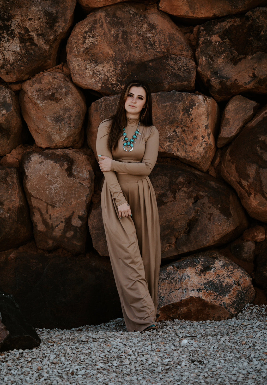 Catalina's Taupe Pant Set