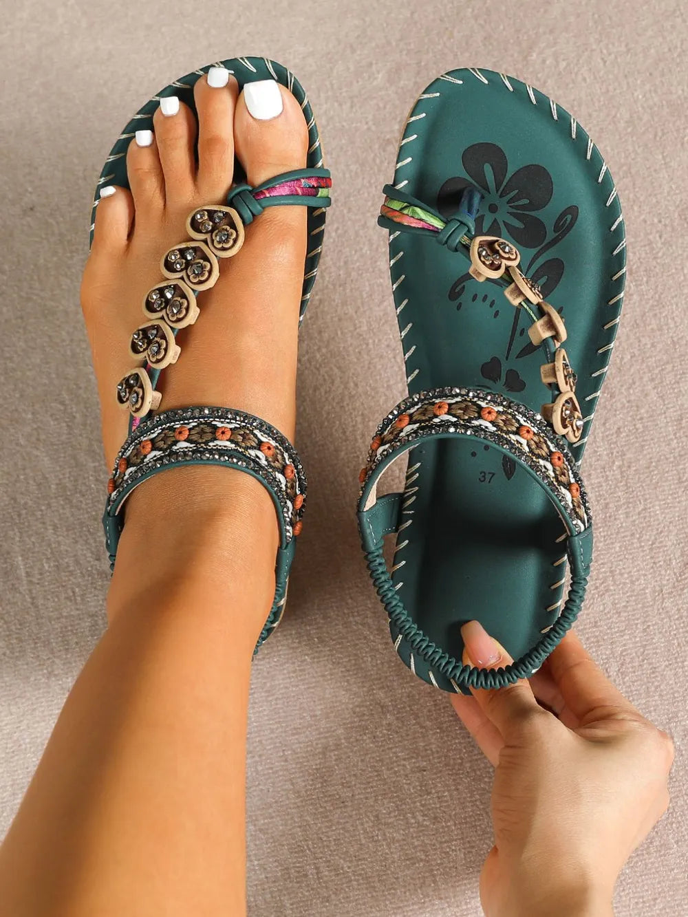 summer fashion beach flat sandals