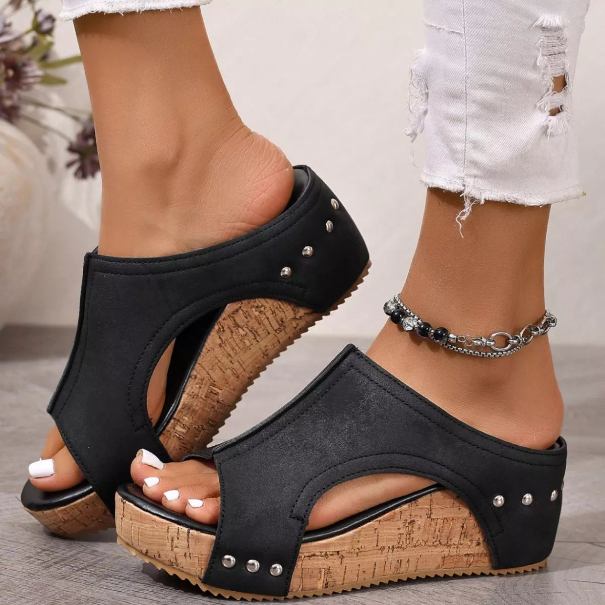 Salty Season Open Toe Wedge Sandals