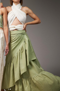 ALLE BOHO "EVA"  Beach Maxi Skirt, Organic Clothing