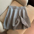 Women's Autumn/Winter Velvet Solid Color Mini Short Skirt High Waist Sweet All Match Elegant A-Line Pleated Skirt 2025 New
