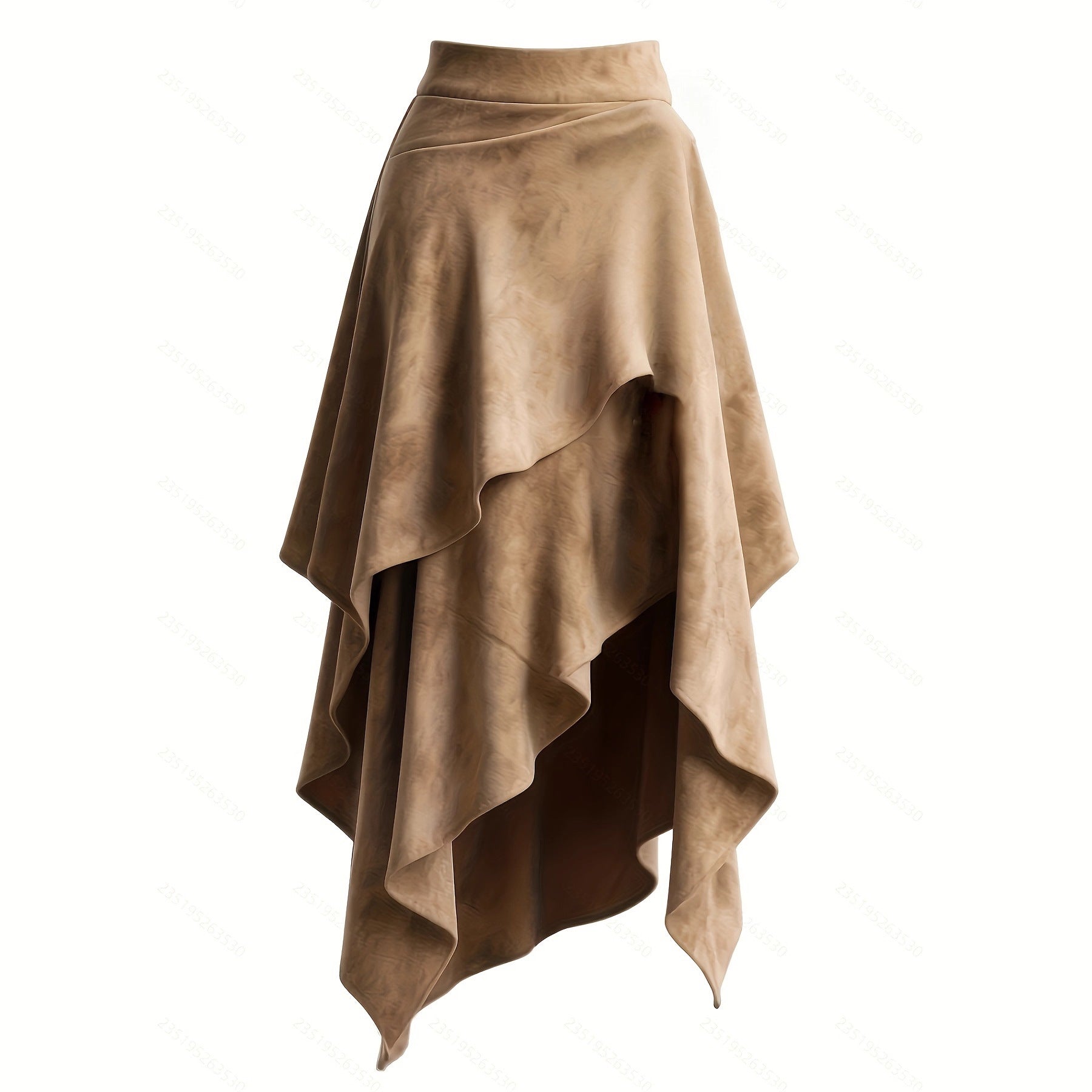 Irregularly Designed Suede Skirt For Women