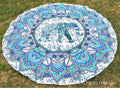 Elephant Totem Round Beach Towel