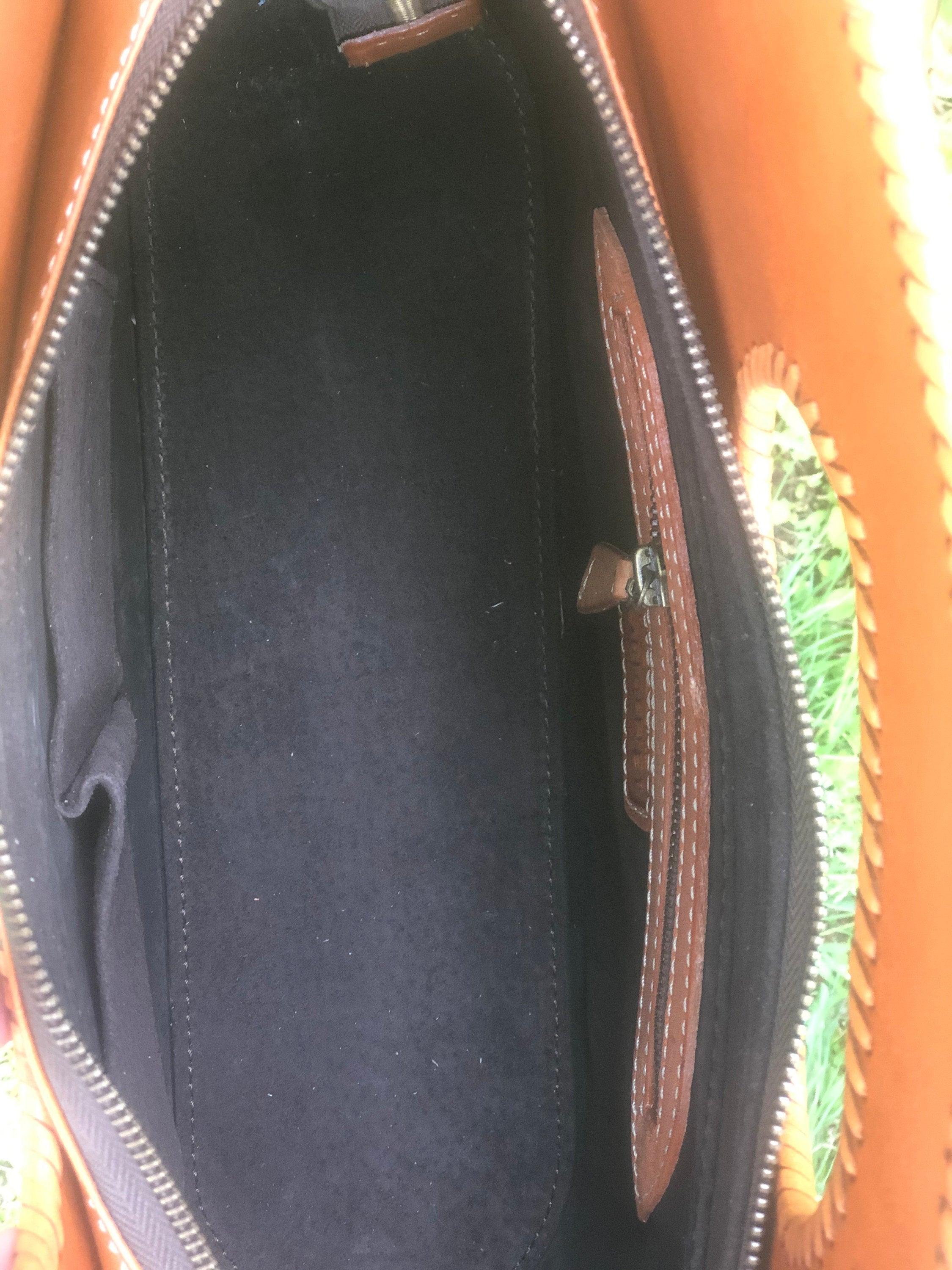 Hand Tooled Leather Tote "TUBO" by ALLE, more Colors